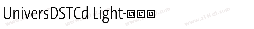 UniversDSTCd Light字体转换